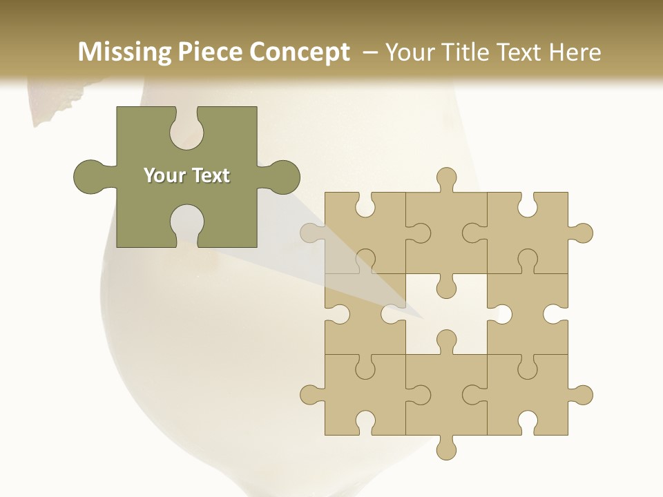 Pina Colada - Cocktail With Cream, Pineapple Juice And Rum. Isolated On White Background PowerPoint Template