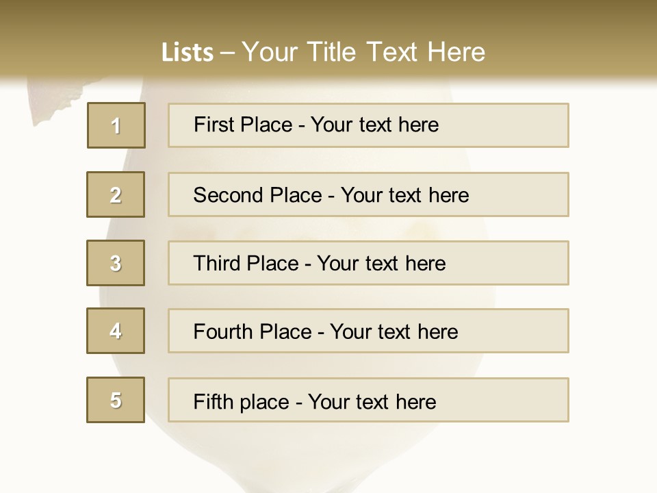 Pina Colada - Cocktail With Cream, Pineapple Juice And Rum. Isolated On White Background PowerPoint Template