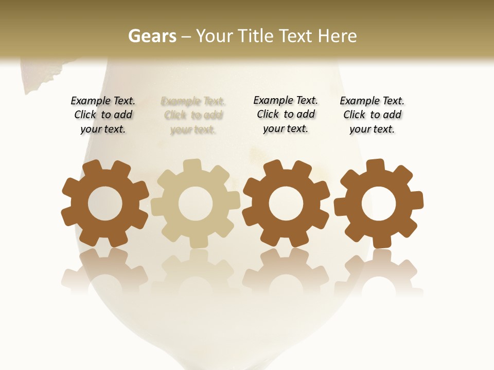 Pina Colada - Cocktail With Cream, Pineapple Juice And Rum. Isolated On White Background PowerPoint Template