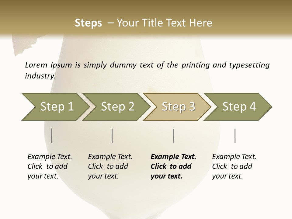 Pina Colada - Cocktail With Cream, Pineapple Juice And Rum. Isolated On White Background PowerPoint Template