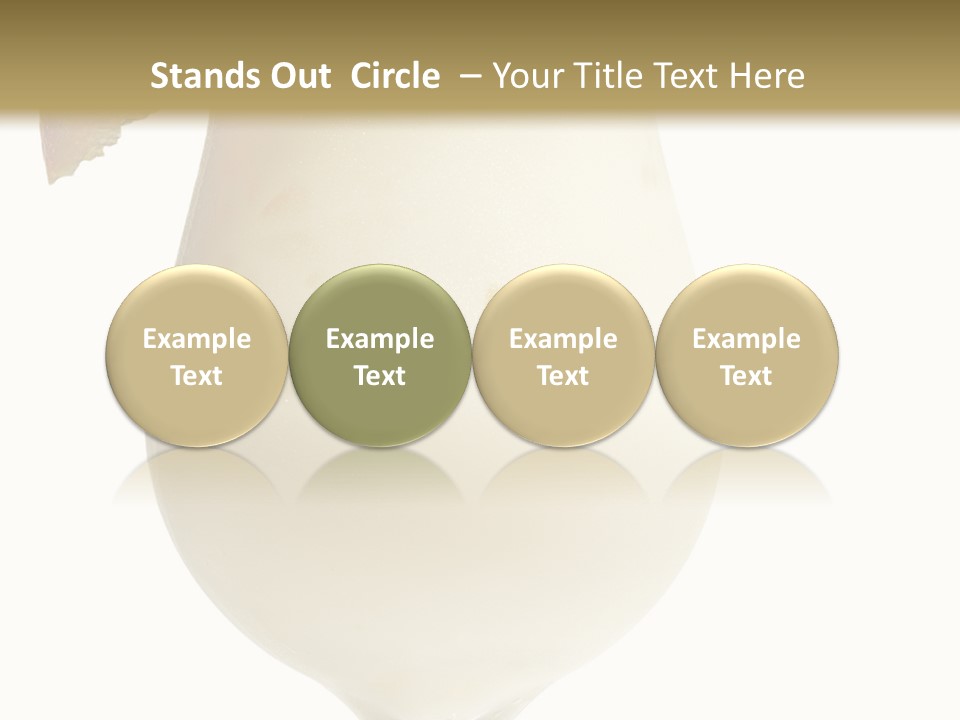 Pina Colada - Cocktail With Cream, Pineapple Juice And Rum. Isolated On White Background PowerPoint Template