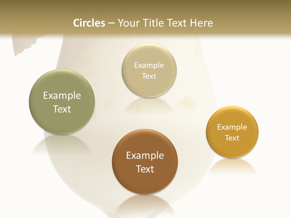 Pina Colada - Cocktail With Cream, Pineapple Juice And Rum. Isolated On White Background PowerPoint Template