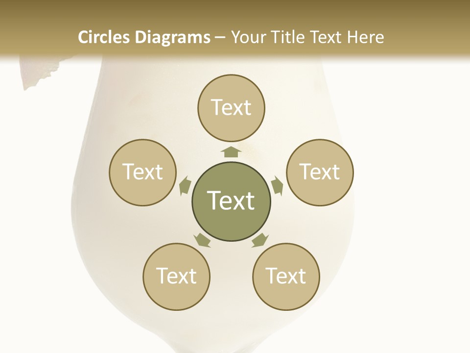 Pina Colada - Cocktail With Cream, Pineapple Juice And Rum. Isolated On White Background PowerPoint Template