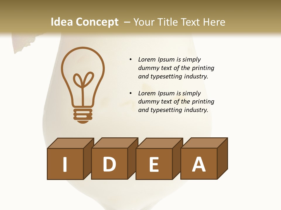 Pina Colada - Cocktail With Cream, Pineapple Juice And Rum. Isolated On White Background PowerPoint Template