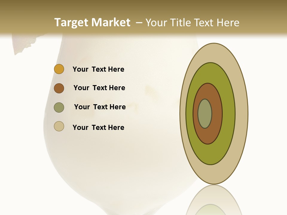 Pina Colada - Cocktail With Cream, Pineapple Juice And Rum. Isolated On White Background PowerPoint Template