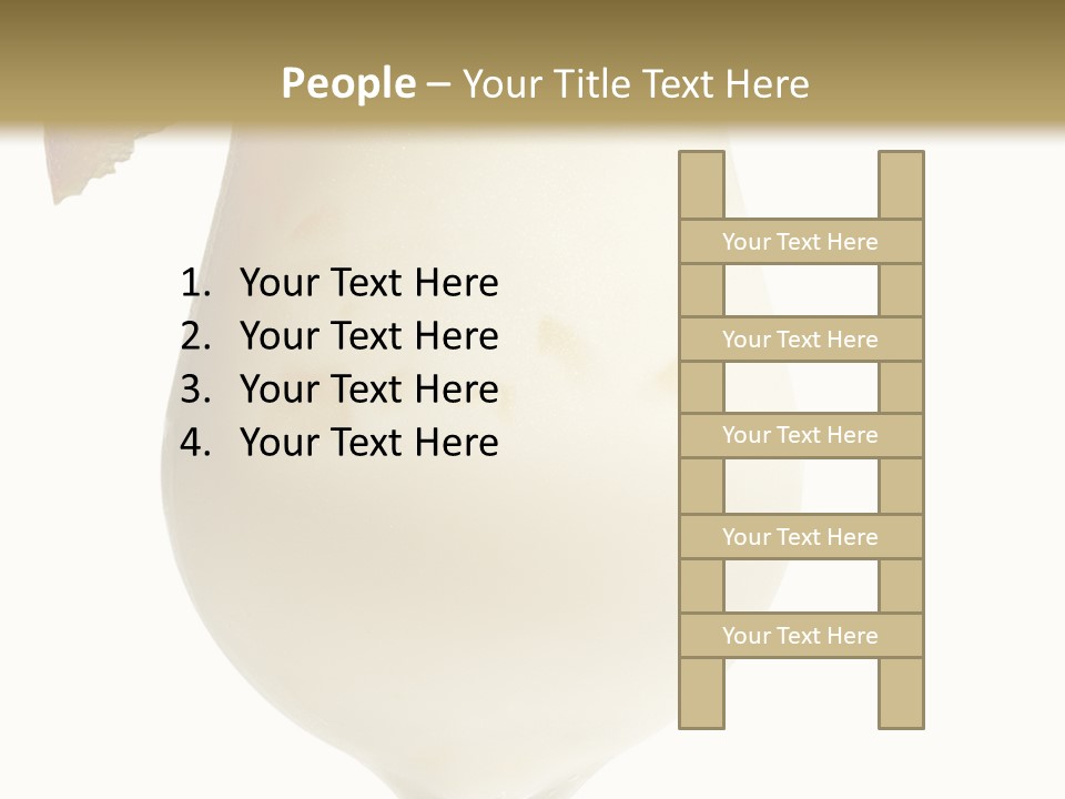 Pina Colada - Cocktail With Cream, Pineapple Juice And Rum. Isolated On White Background PowerPoint Template