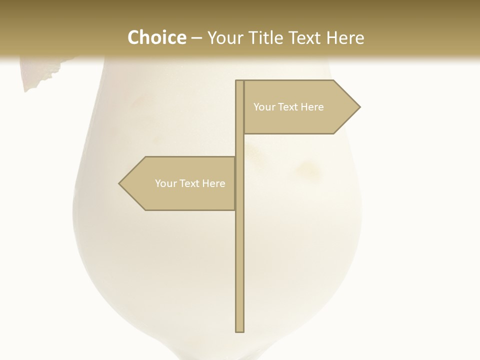 Pina Colada - Cocktail With Cream, Pineapple Juice And Rum. Isolated On White Background PowerPoint Template