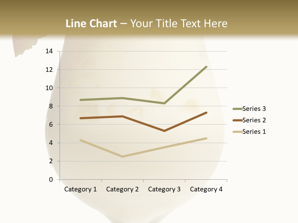 Pina Colada - Cocktail With Cream, Pineapple Juice And Rum. Isolated On White Background PowerPoint Template