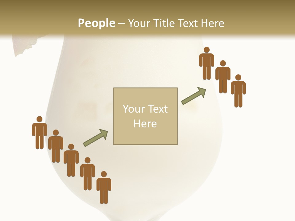 Pina Colada - Cocktail With Cream, Pineapple Juice And Rum. Isolated On White Background PowerPoint Template