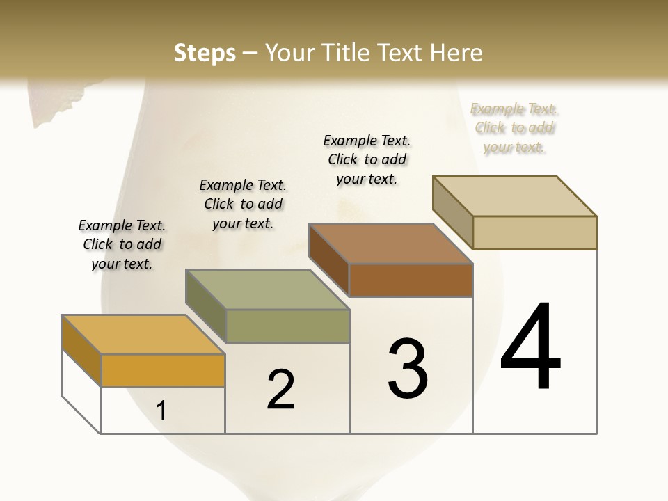 Pina Colada - Cocktail With Cream, Pineapple Juice And Rum. Isolated On White Background PowerPoint Template