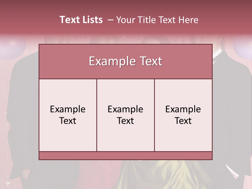 Two Young Couples Dressed For Party PowerPoint Template