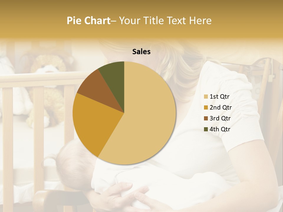 Mother Breastfeeding Baby In Nursery PowerPoint Template