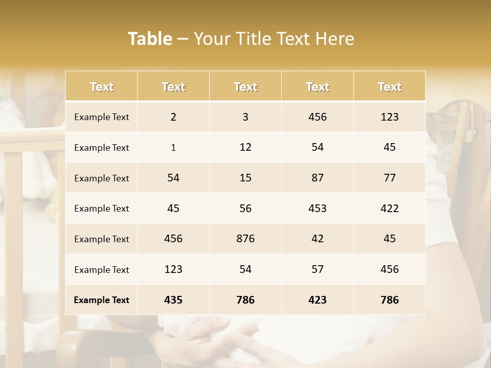 Mother Breastfeeding Baby In Nursery PowerPoint Template