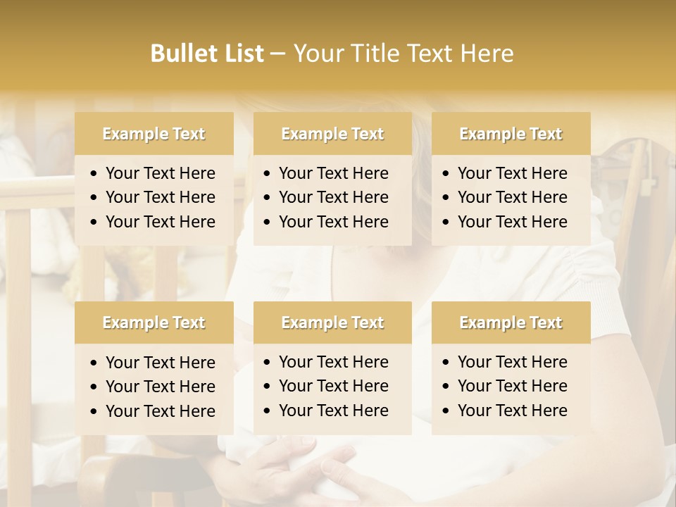 Mother Breastfeeding Baby In Nursery PowerPoint Template