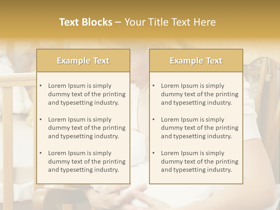 Mother Breastfeeding Baby In Nursery PowerPoint Template