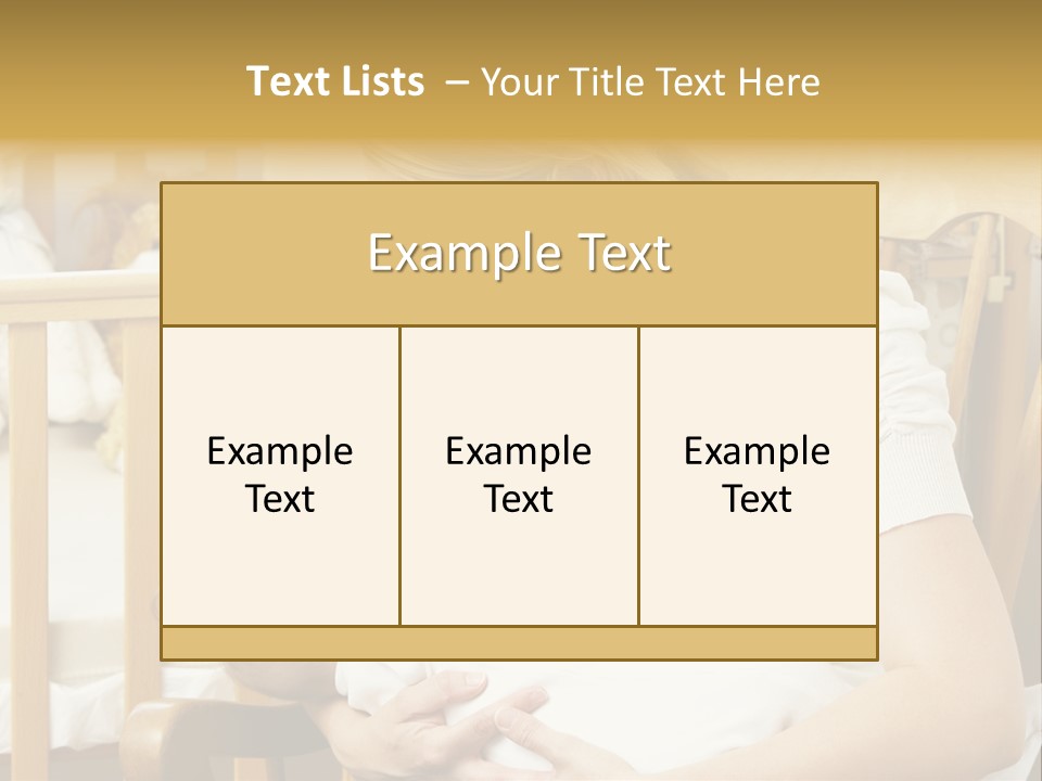Mother Breastfeeding Baby In Nursery PowerPoint Template