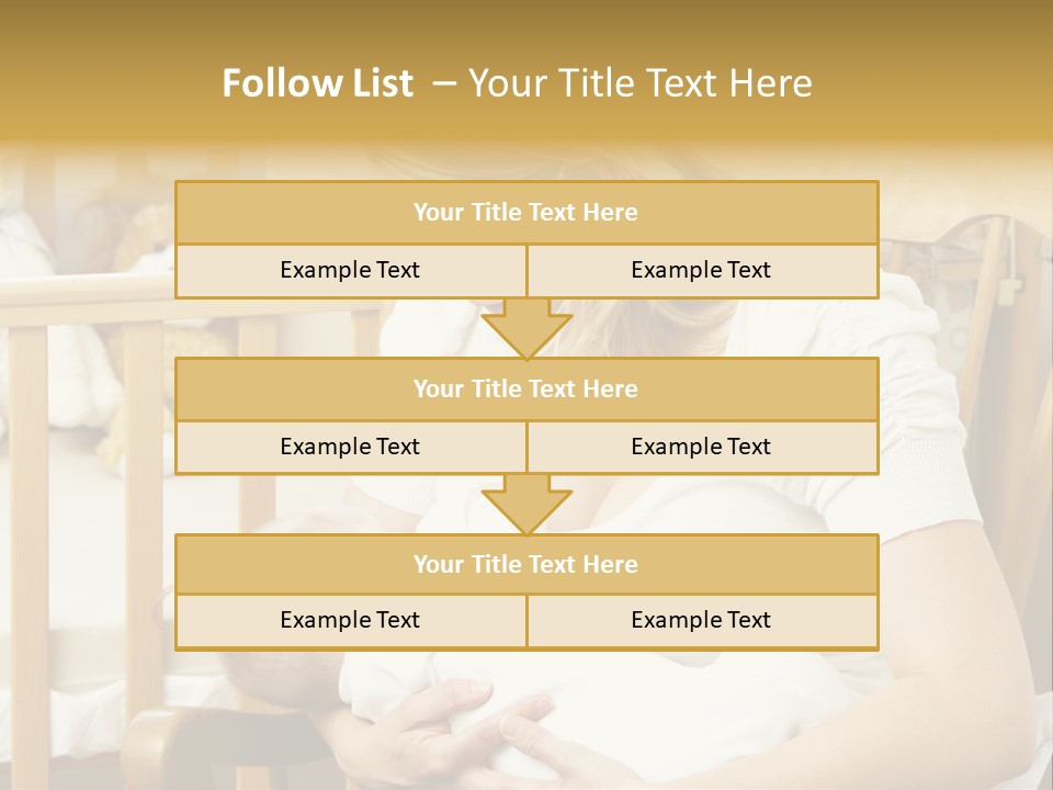 Mother Breastfeeding Baby In Nursery PowerPoint Template
