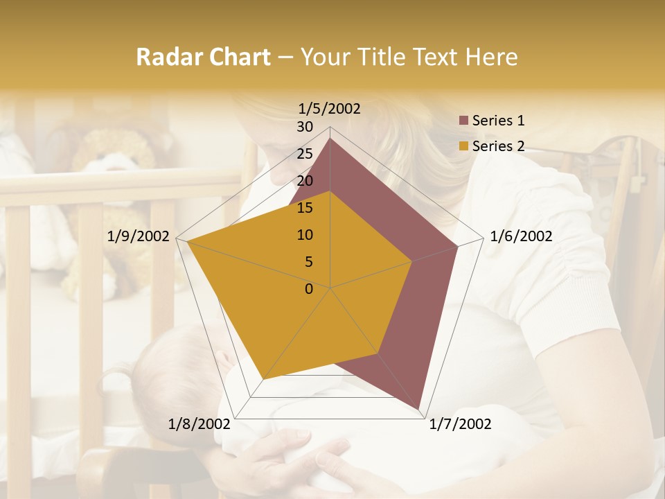 Mother Breastfeeding Baby In Nursery PowerPoint Template