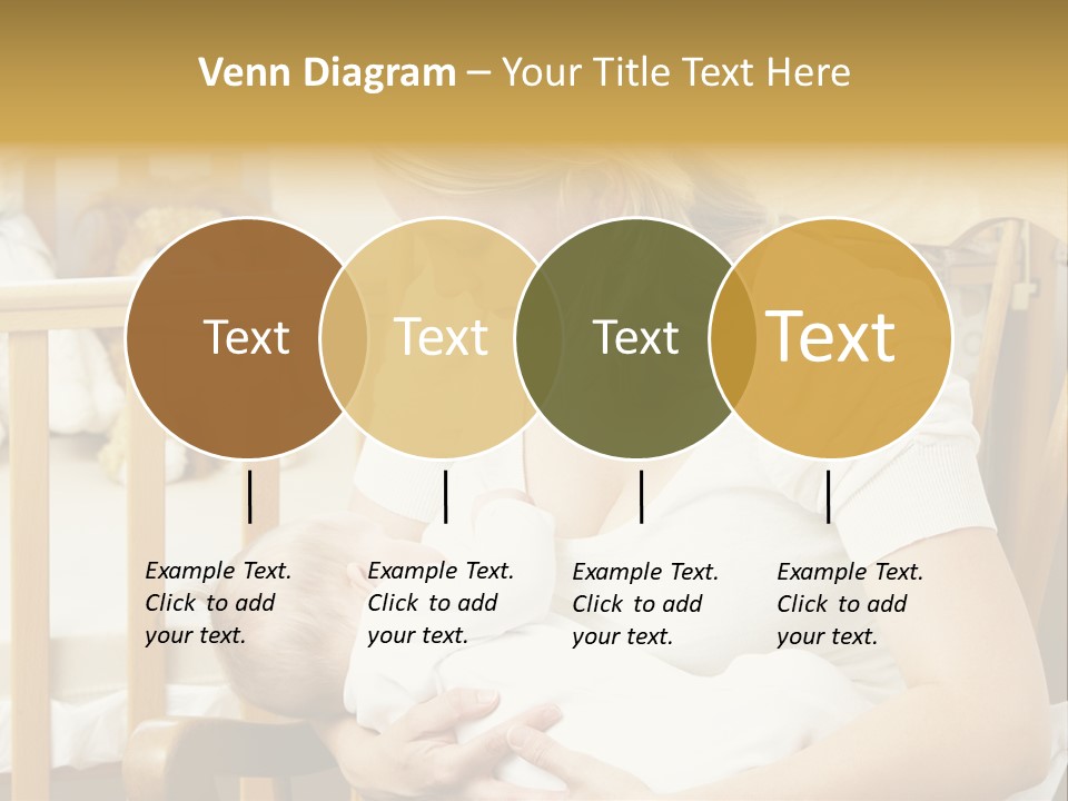 Mother Breastfeeding Baby In Nursery PowerPoint Template