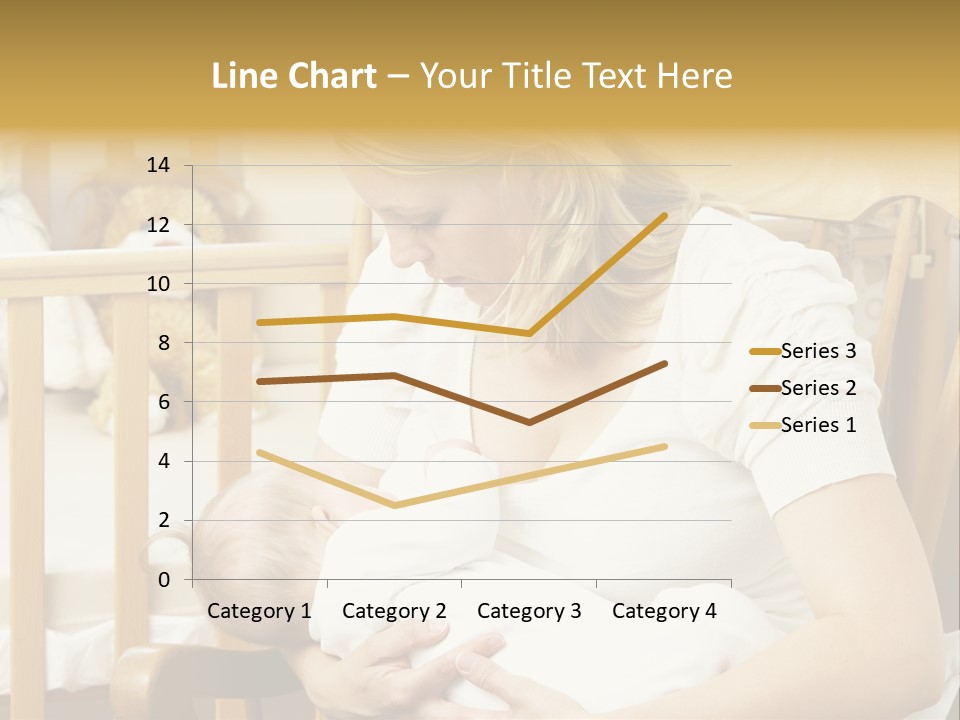 Mother Breastfeeding Baby In Nursery PowerPoint Template