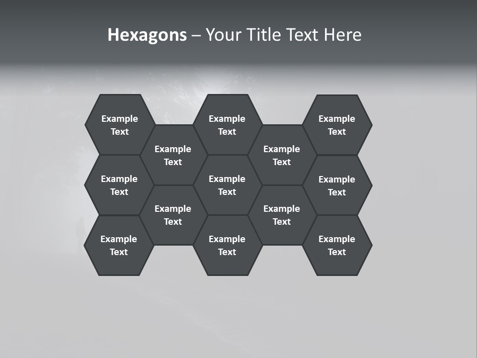 Man Standing In A Dark Forest With Fog After Rain PowerPoint Template