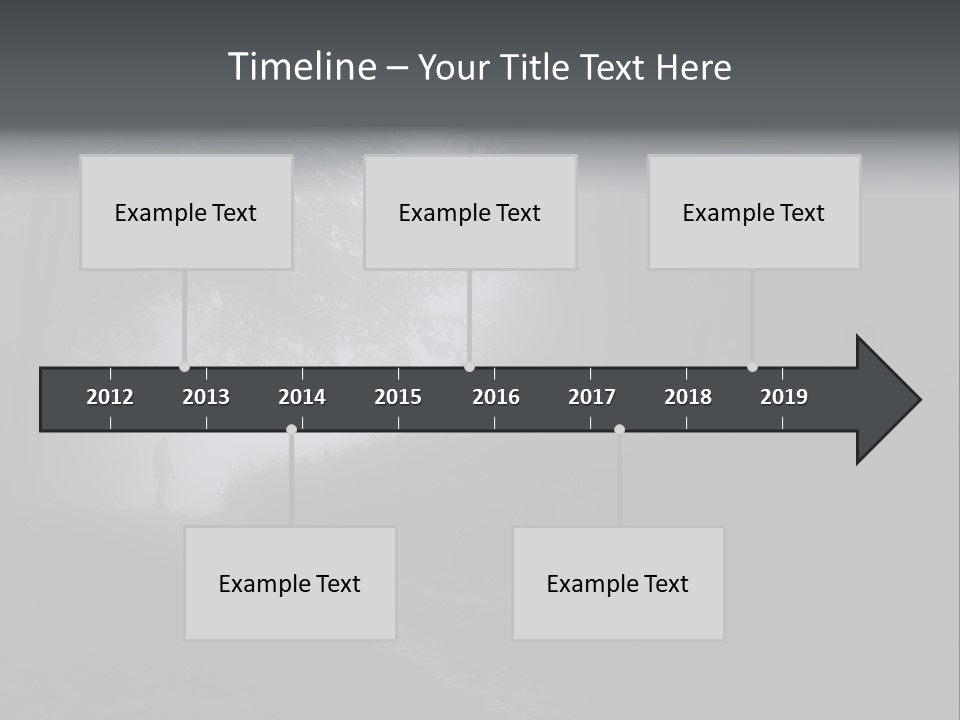 Man Standing In A Dark Forest With Fog After Rain PowerPoint Template