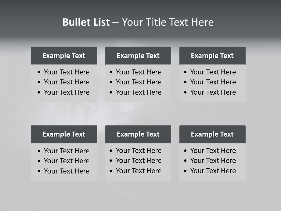 Man Standing In A Dark Forest With Fog After Rain PowerPoint Template