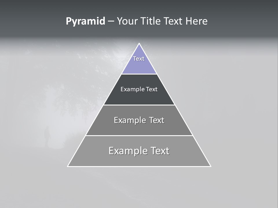Man Standing In A Dark Forest With Fog After Rain PowerPoint Template