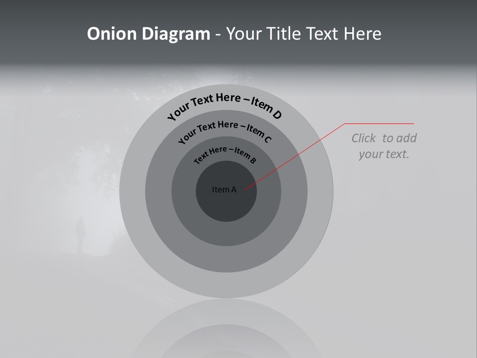 Man Standing In A Dark Forest With Fog After Rain PowerPoint Template
