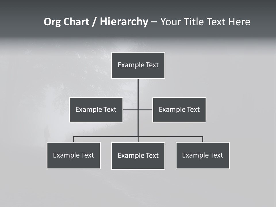 Man Standing In A Dark Forest With Fog After Rain PowerPoint Template