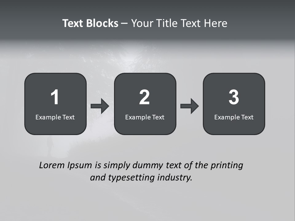 Man Standing In A Dark Forest With Fog After Rain PowerPoint Template
