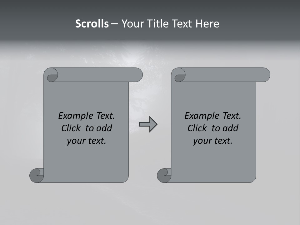 Man Standing In A Dark Forest With Fog After Rain PowerPoint Template