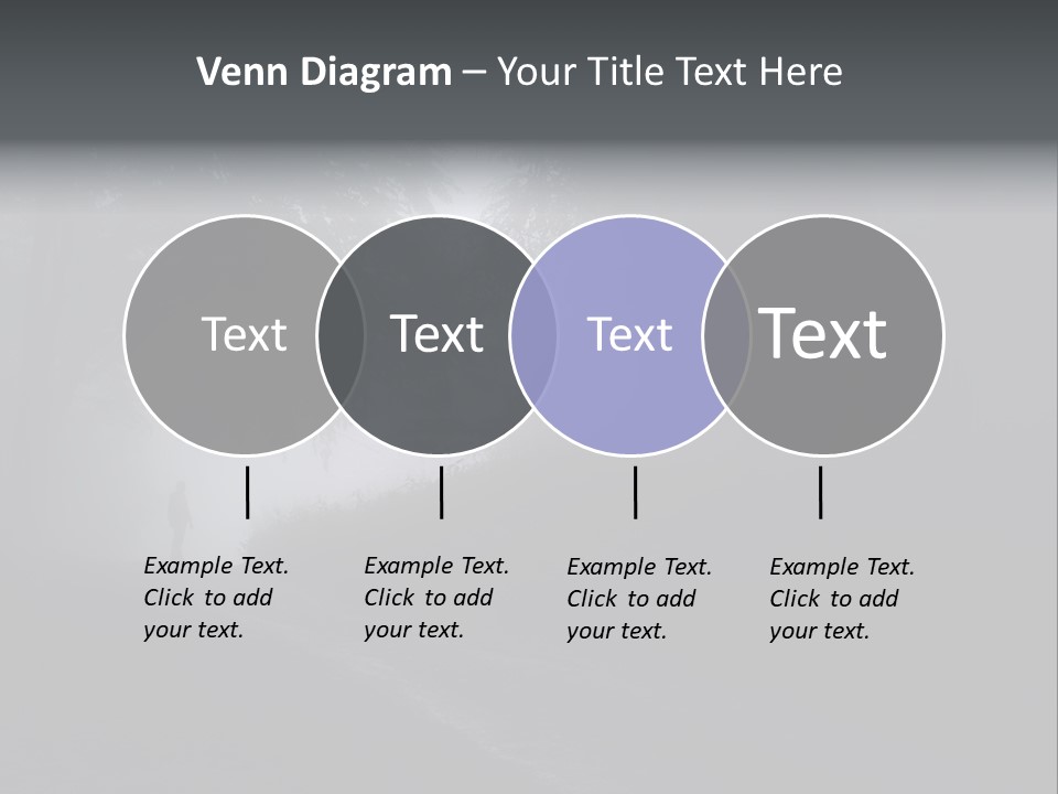 Man Standing In A Dark Forest With Fog After Rain PowerPoint Template