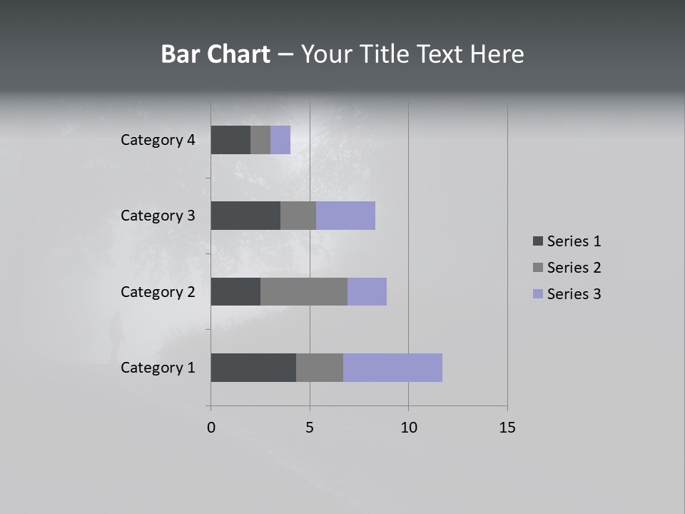 Man Standing In A Dark Forest With Fog After Rain PowerPoint Template