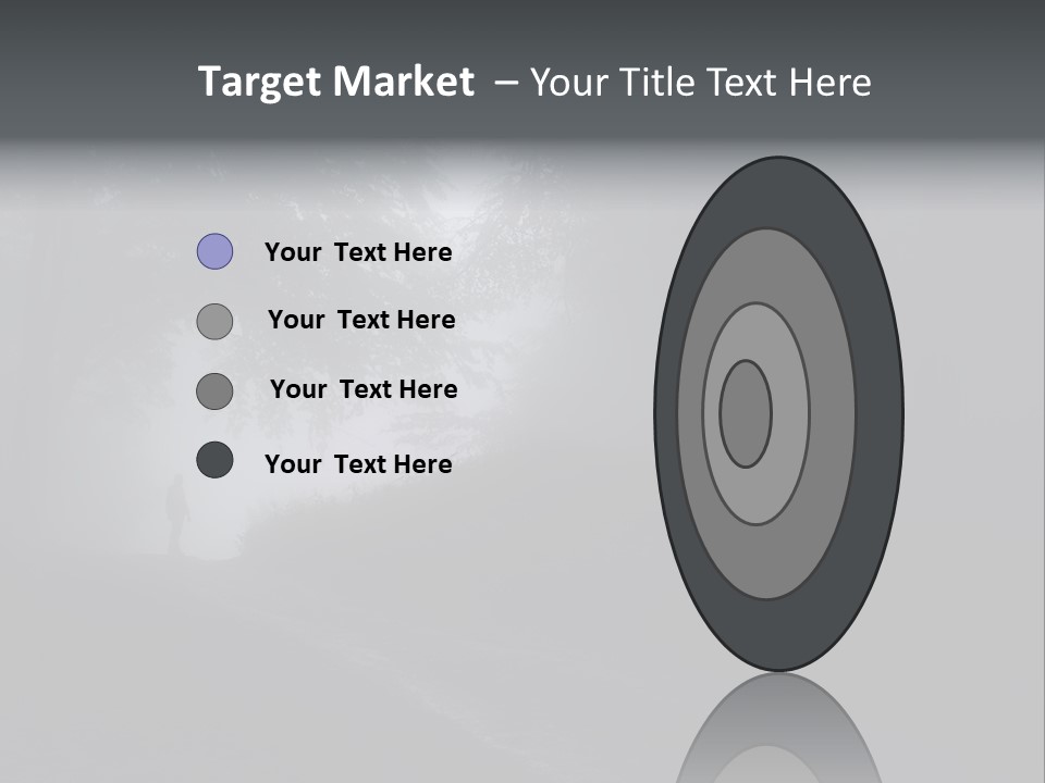 Man Standing In A Dark Forest With Fog After Rain PowerPoint Template