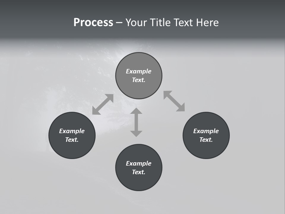 Man Standing In A Dark Forest With Fog After Rain PowerPoint Template