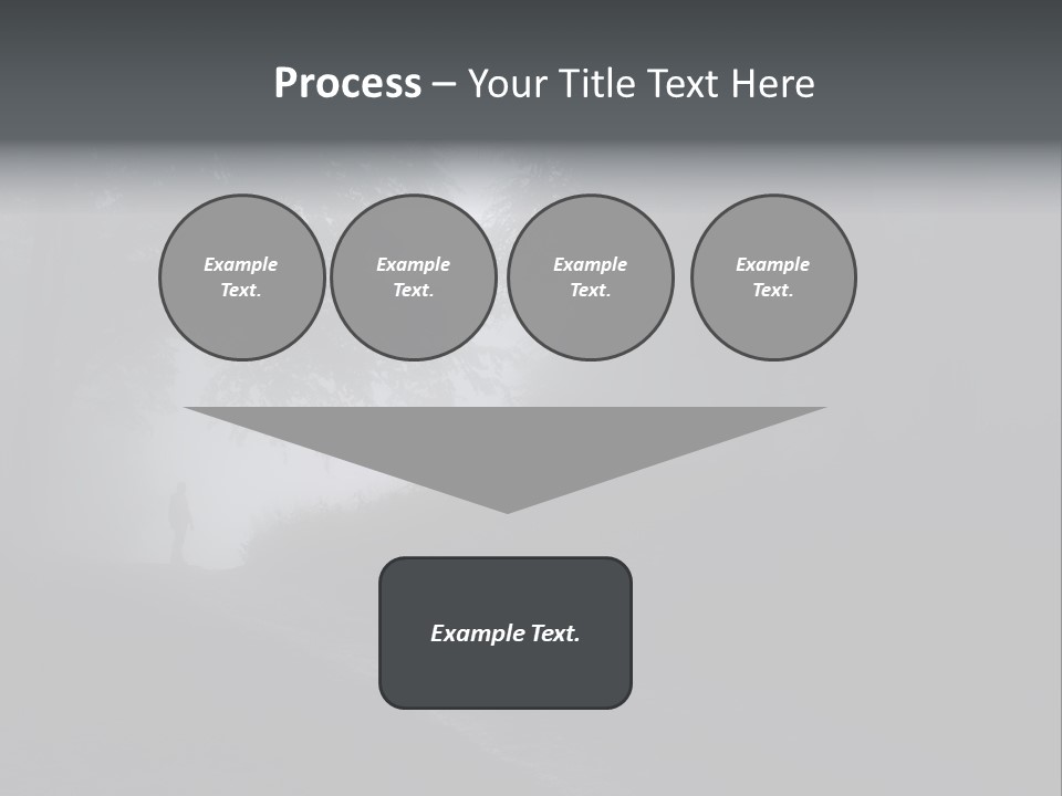 Man Standing In A Dark Forest With Fog After Rain PowerPoint Template