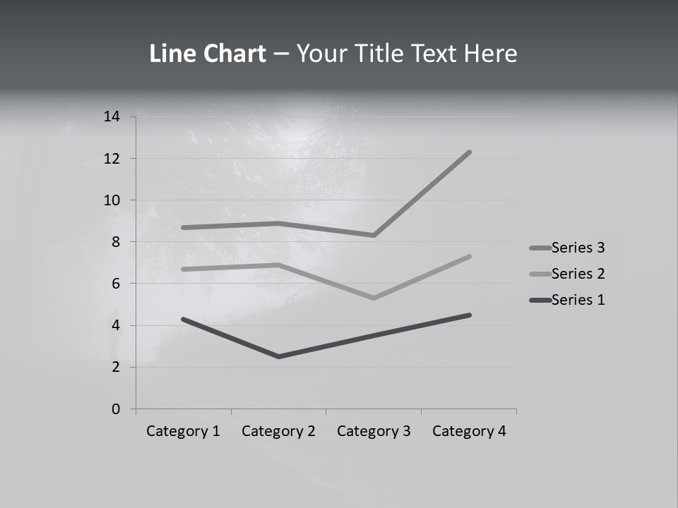 Man Standing In A Dark Forest With Fog After Rain PowerPoint Template