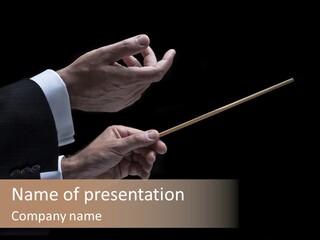 Music Conductor PowerPoint Template