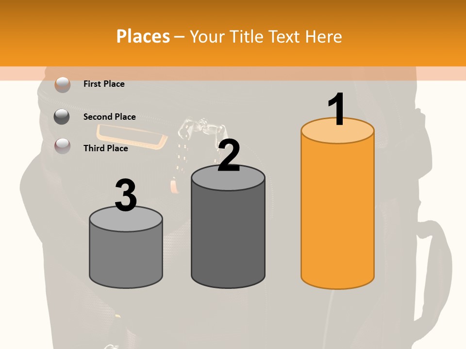 Rolling Luggage Duffle Bag With Pull Handle PowerPoint Template