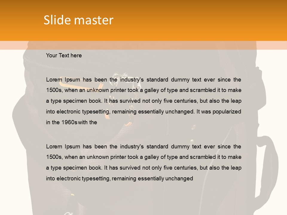 Rolling Luggage Duffle Bag With Pull Handle PowerPoint Template