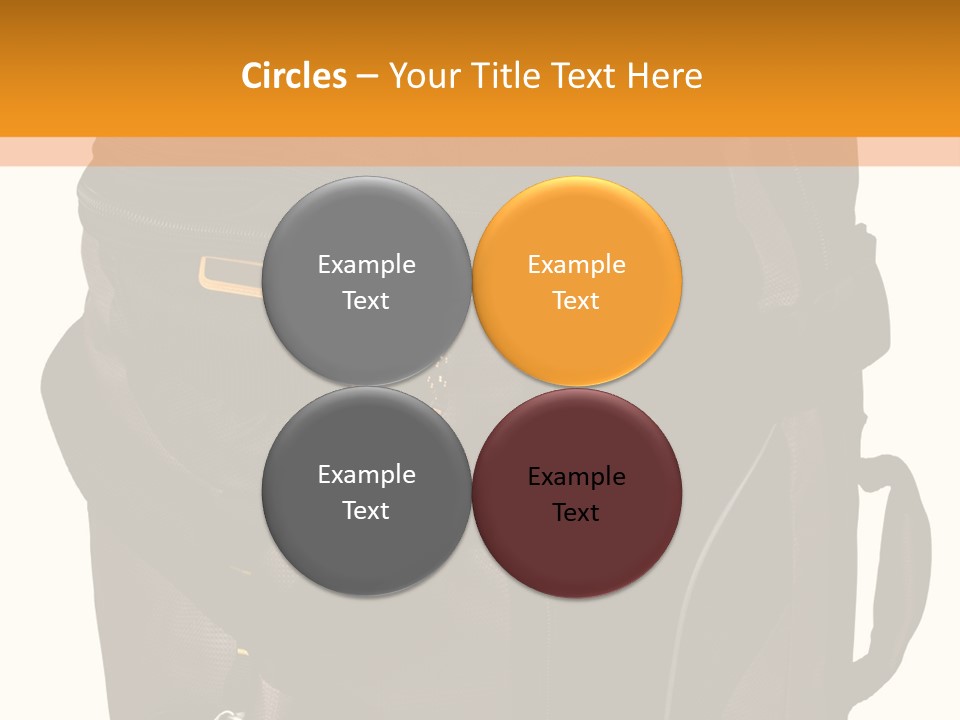 Rolling Luggage Duffle Bag With Pull Handle PowerPoint Template