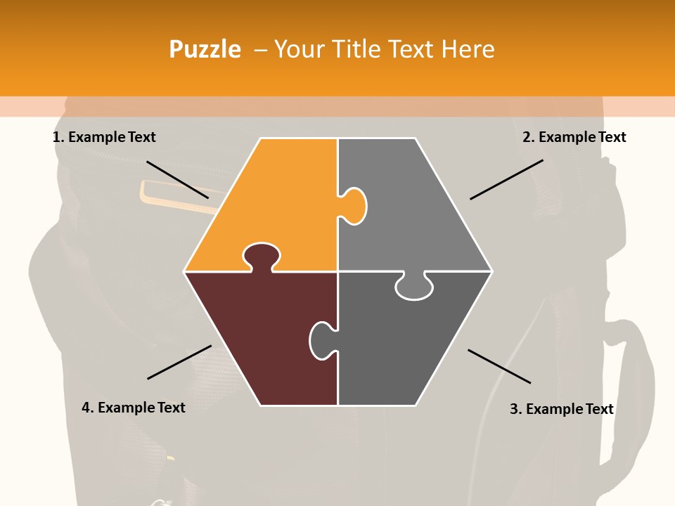 Rolling Luggage Duffle Bag With Pull Handle PowerPoint Template