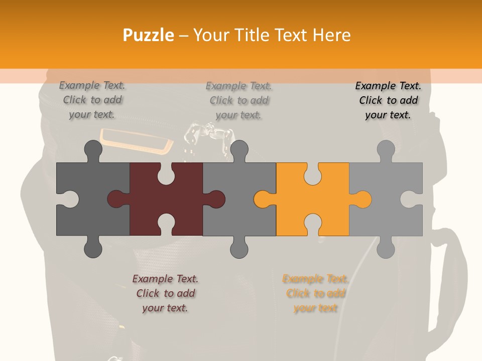 Rolling Luggage Duffle Bag With Pull Handle PowerPoint Template