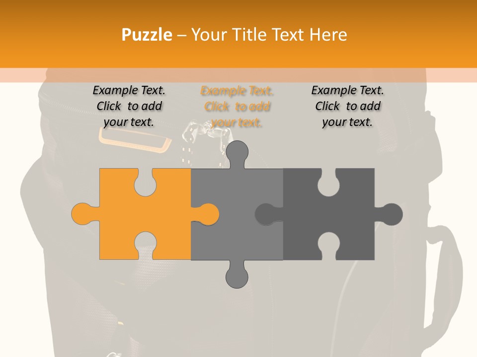 Rolling Luggage Duffle Bag With Pull Handle PowerPoint Template