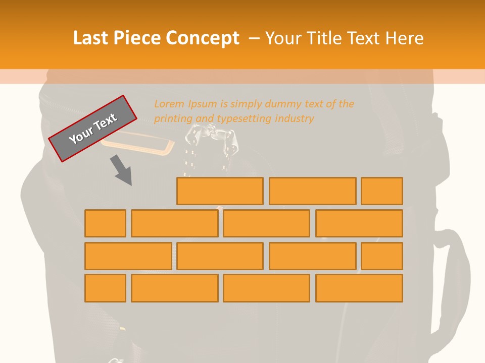 Rolling Luggage Duffle Bag With Pull Handle PowerPoint Template