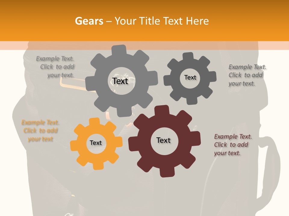 Rolling Luggage Duffle Bag With Pull Handle PowerPoint Template