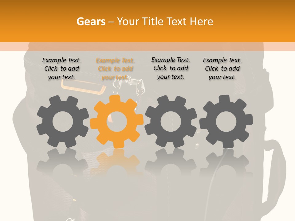 Rolling Luggage Duffle Bag With Pull Handle PowerPoint Template