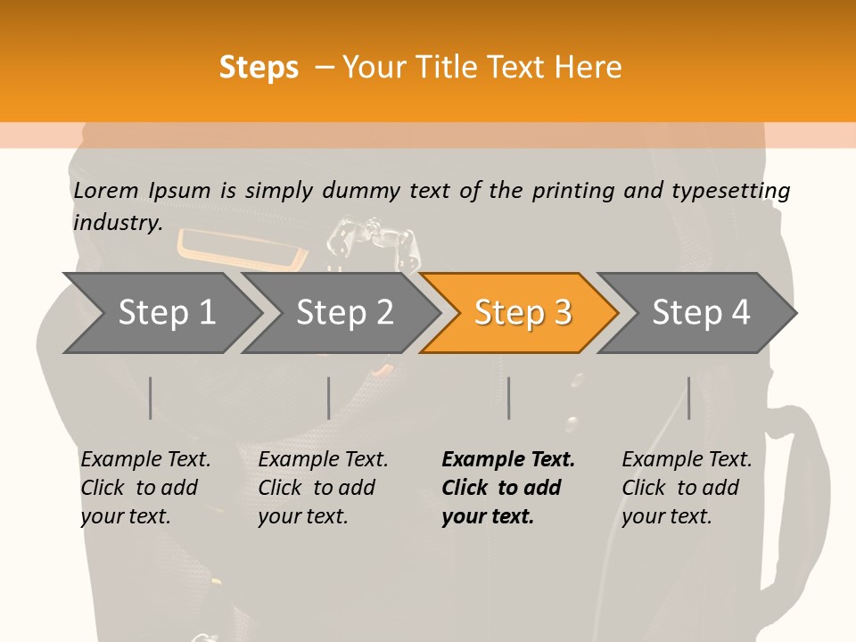 Rolling Luggage Duffle Bag With Pull Handle PowerPoint Template