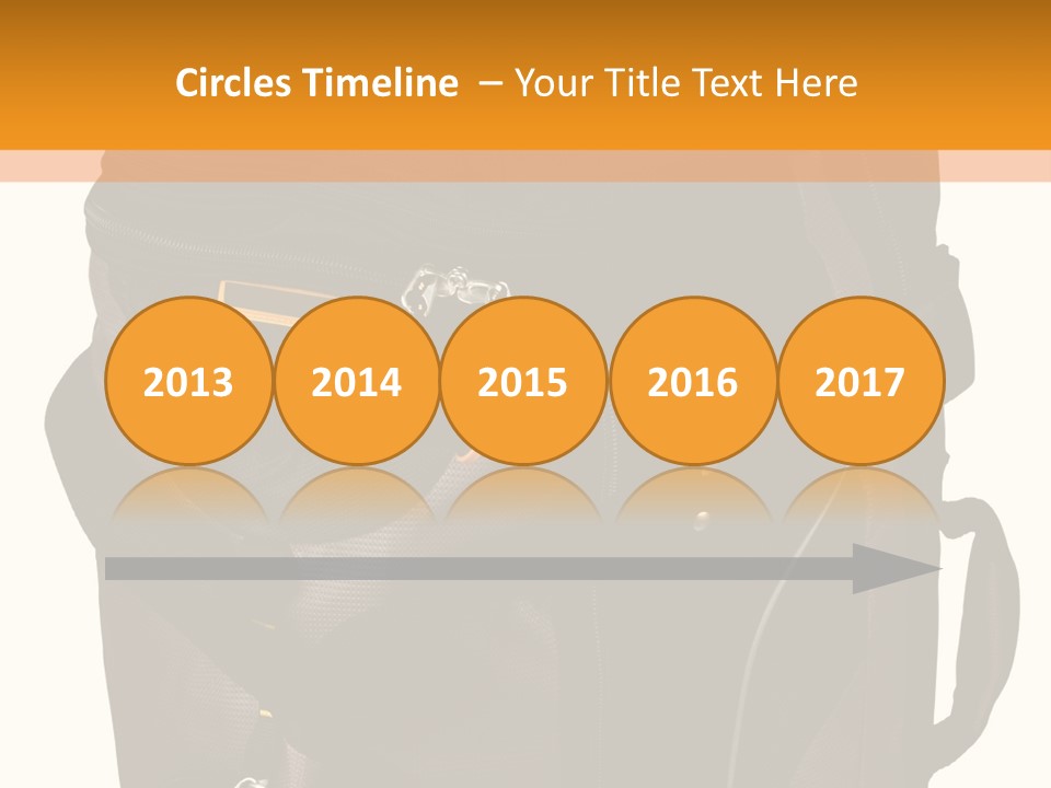 Rolling Luggage Duffle Bag With Pull Handle PowerPoint Template